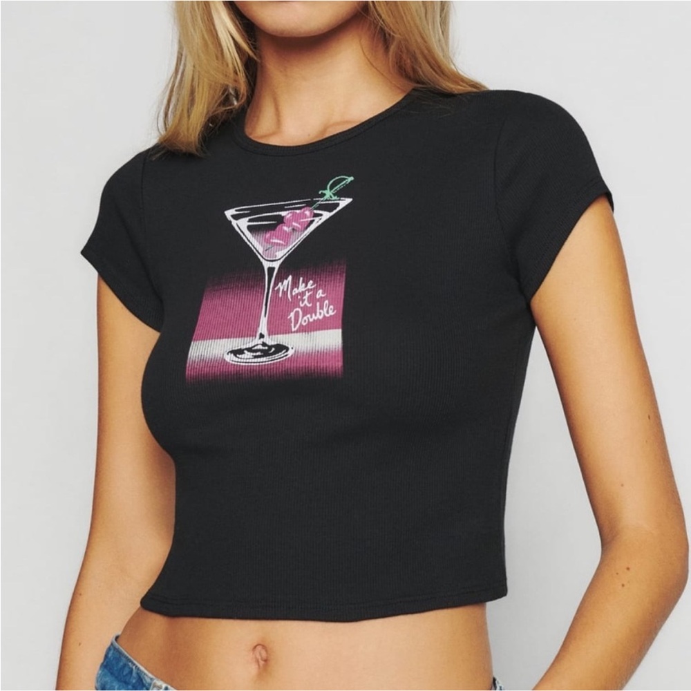 Reformation Make it a Double Baby Tee